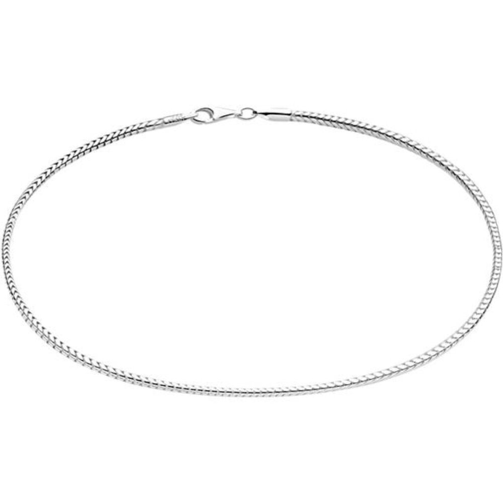 925 Sterling Silver Solid Italian Round Diamond Cut Snake Chain Trendy